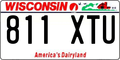 WI license plate 811XTU