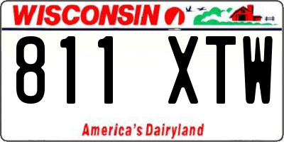 WI license plate 811XTW