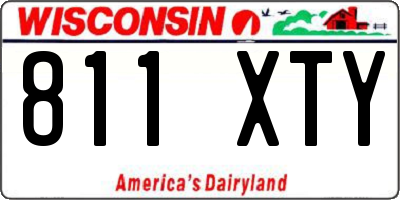 WI license plate 811XTY