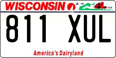 WI license plate 811XUL