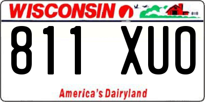 WI license plate 811XUO