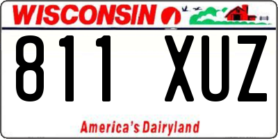 WI license plate 811XUZ
