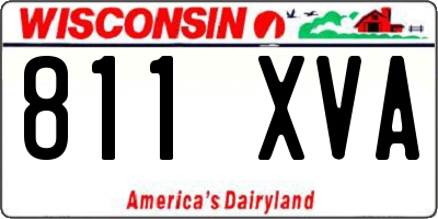 WI license plate 811XVA