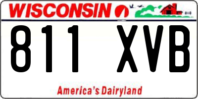 WI license plate 811XVB