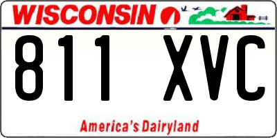 WI license plate 811XVC