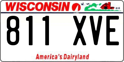 WI license plate 811XVE