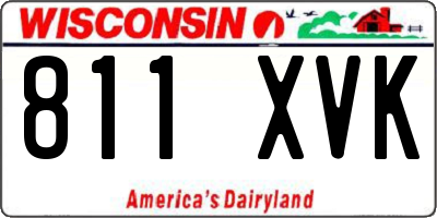 WI license plate 811XVK