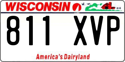 WI license plate 811XVP
