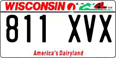 WI license plate 811XVX