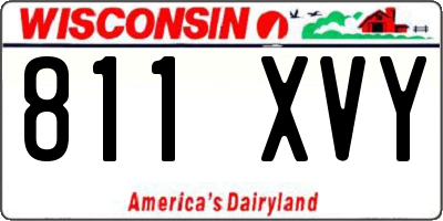 WI license plate 811XVY