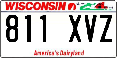 WI license plate 811XVZ