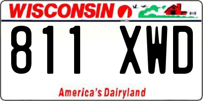 WI license plate 811XWD