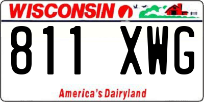 WI license plate 811XWG
