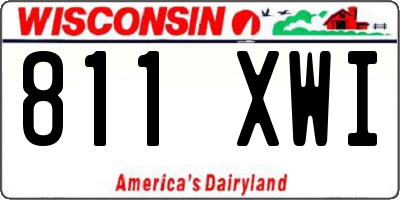 WI license plate 811XWI