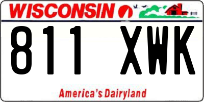 WI license plate 811XWK