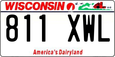 WI license plate 811XWL
