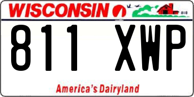 WI license plate 811XWP