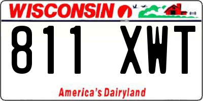 WI license plate 811XWT