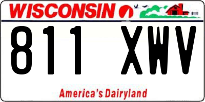WI license plate 811XWV