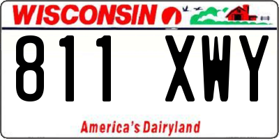 WI license plate 811XWY