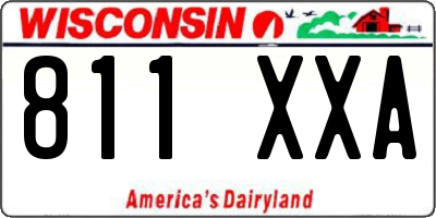 WI license plate 811XXA