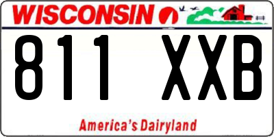 WI license plate 811XXB