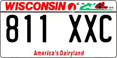 WI license plate 811XXC