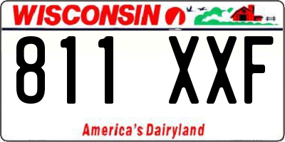 WI license plate 811XXF
