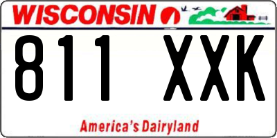 WI license plate 811XXK