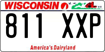 WI license plate 811XXP