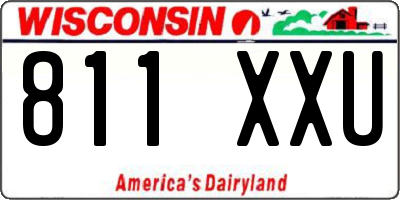 WI license plate 811XXU