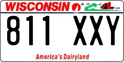 WI license plate 811XXY