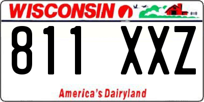 WI license plate 811XXZ