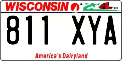 WI license plate 811XYA