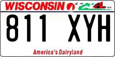 WI license plate 811XYH