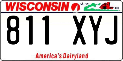 WI license plate 811XYJ
