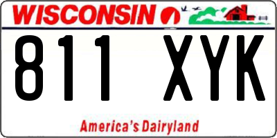 WI license plate 811XYK