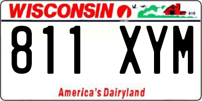 WI license plate 811XYM