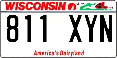WI license plate 811XYN