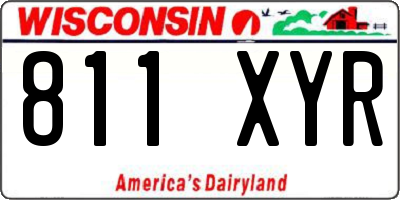 WI license plate 811XYR