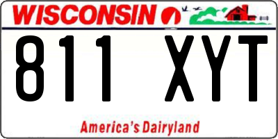 WI license plate 811XYT