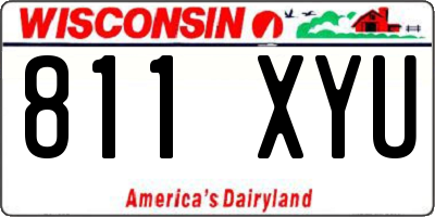 WI license plate 811XYU