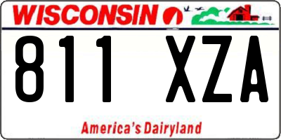WI license plate 811XZA