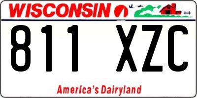 WI license plate 811XZC