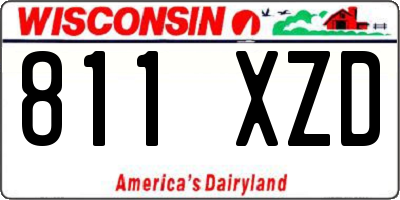 WI license plate 811XZD