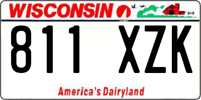 WI license plate 811XZK