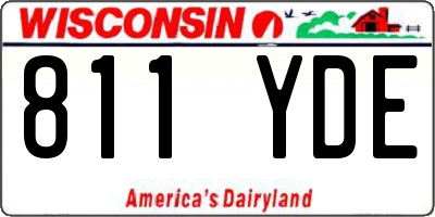 WI license plate 811YDE
