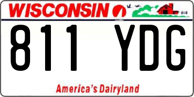 WI license plate 811YDG