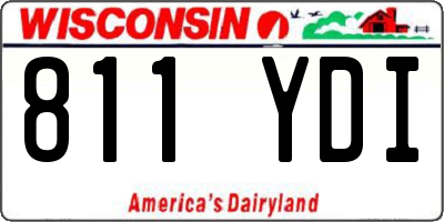 WI license plate 811YDI