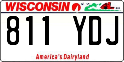 WI license plate 811YDJ
